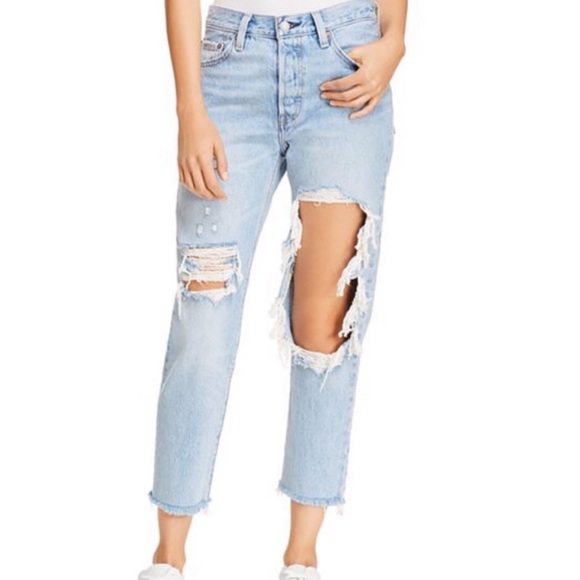 levi's 501 crop straight leg